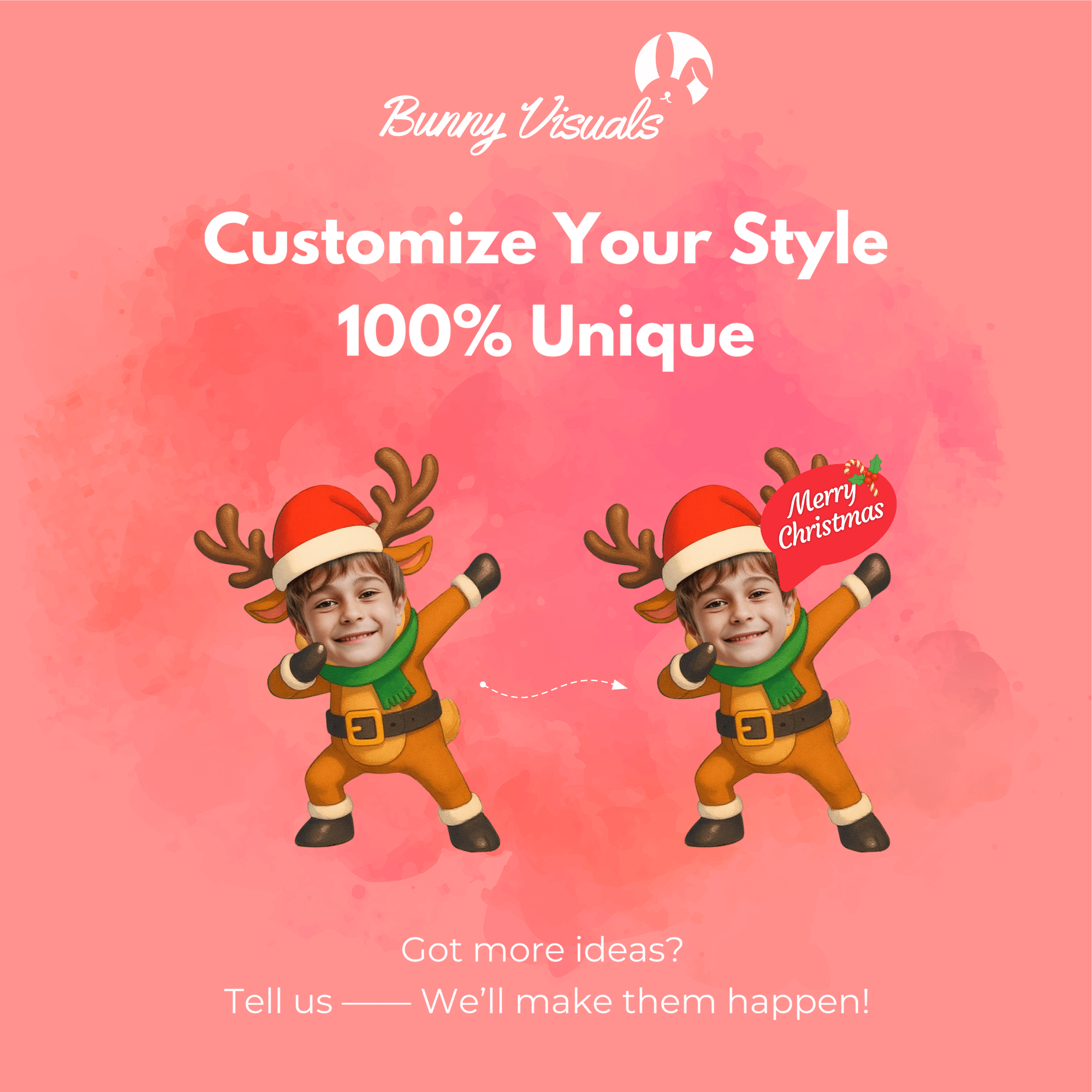 Christmas Dabbing Reindeer