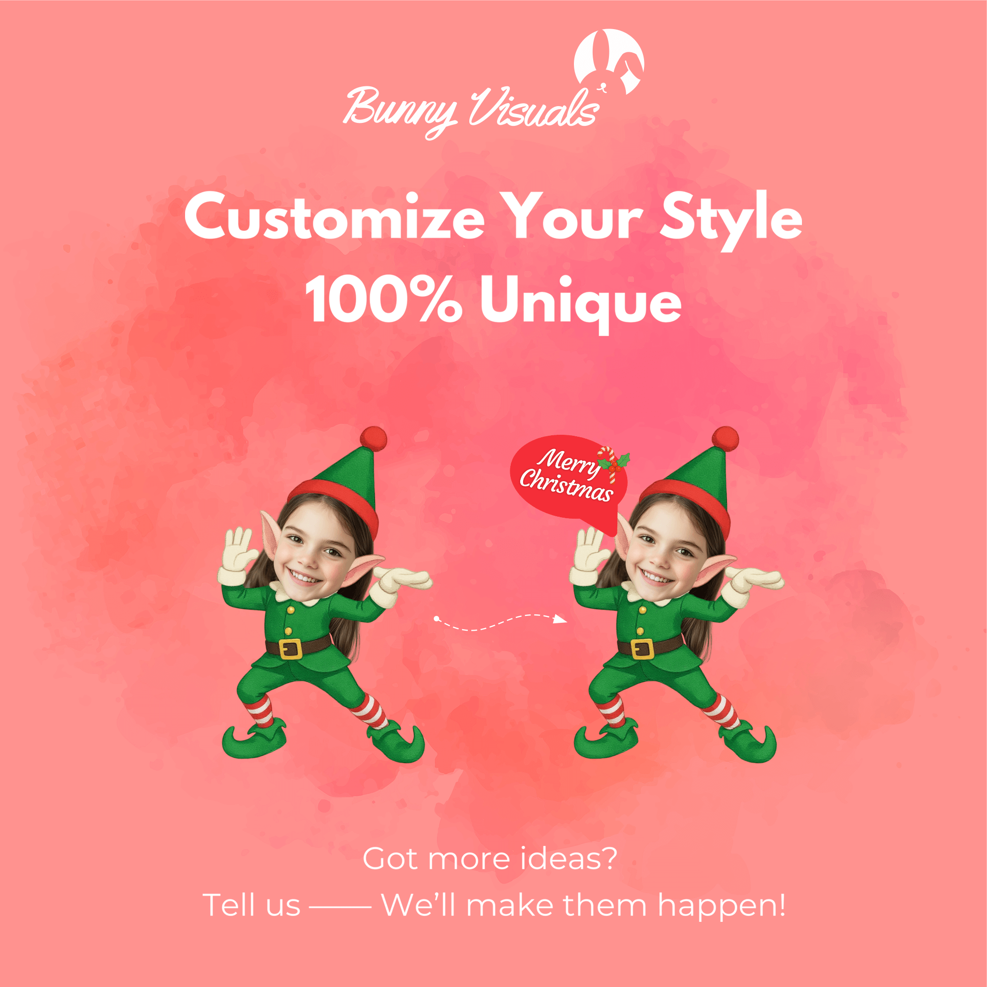 Christmas Dancing Elf Girl