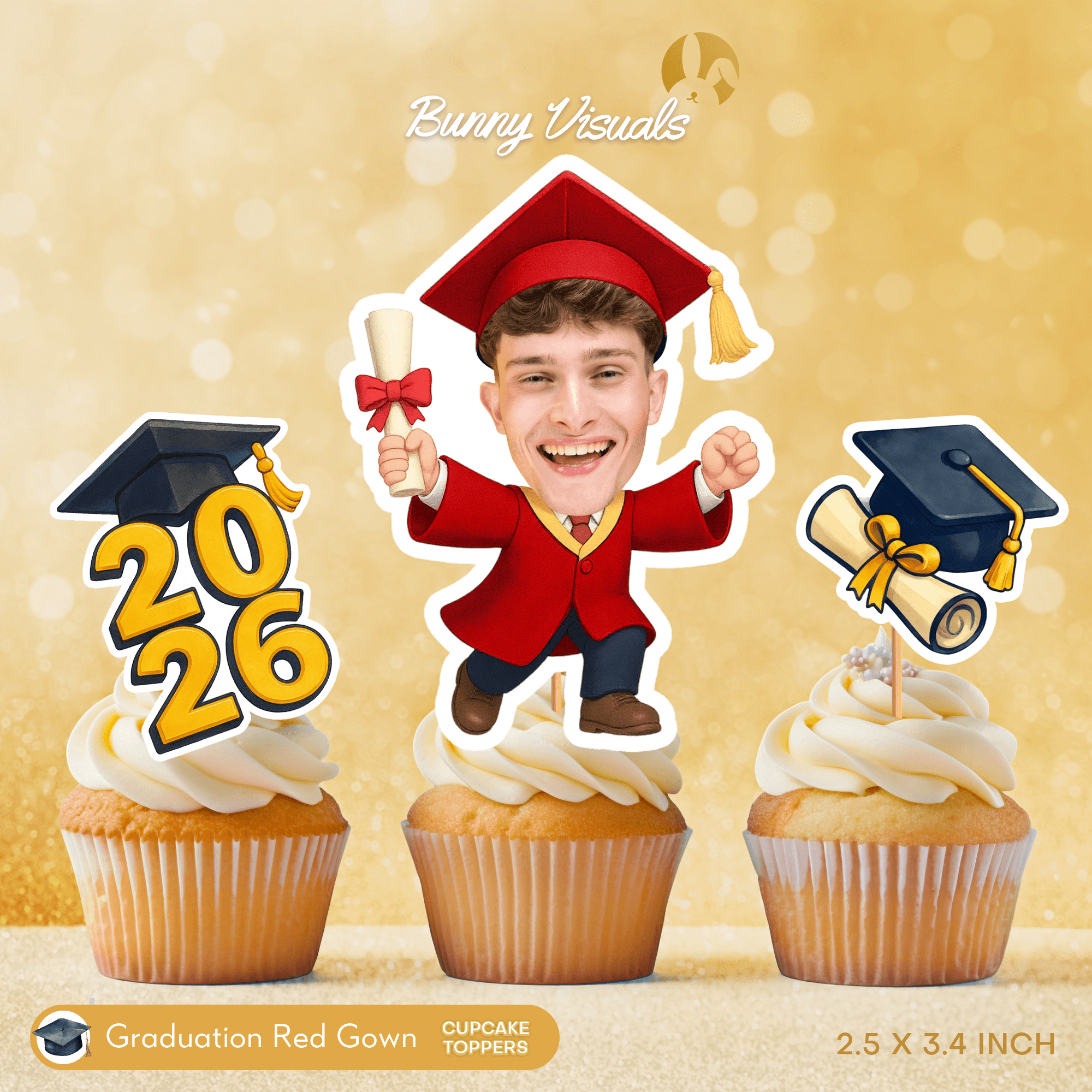 Graduation Red Gown