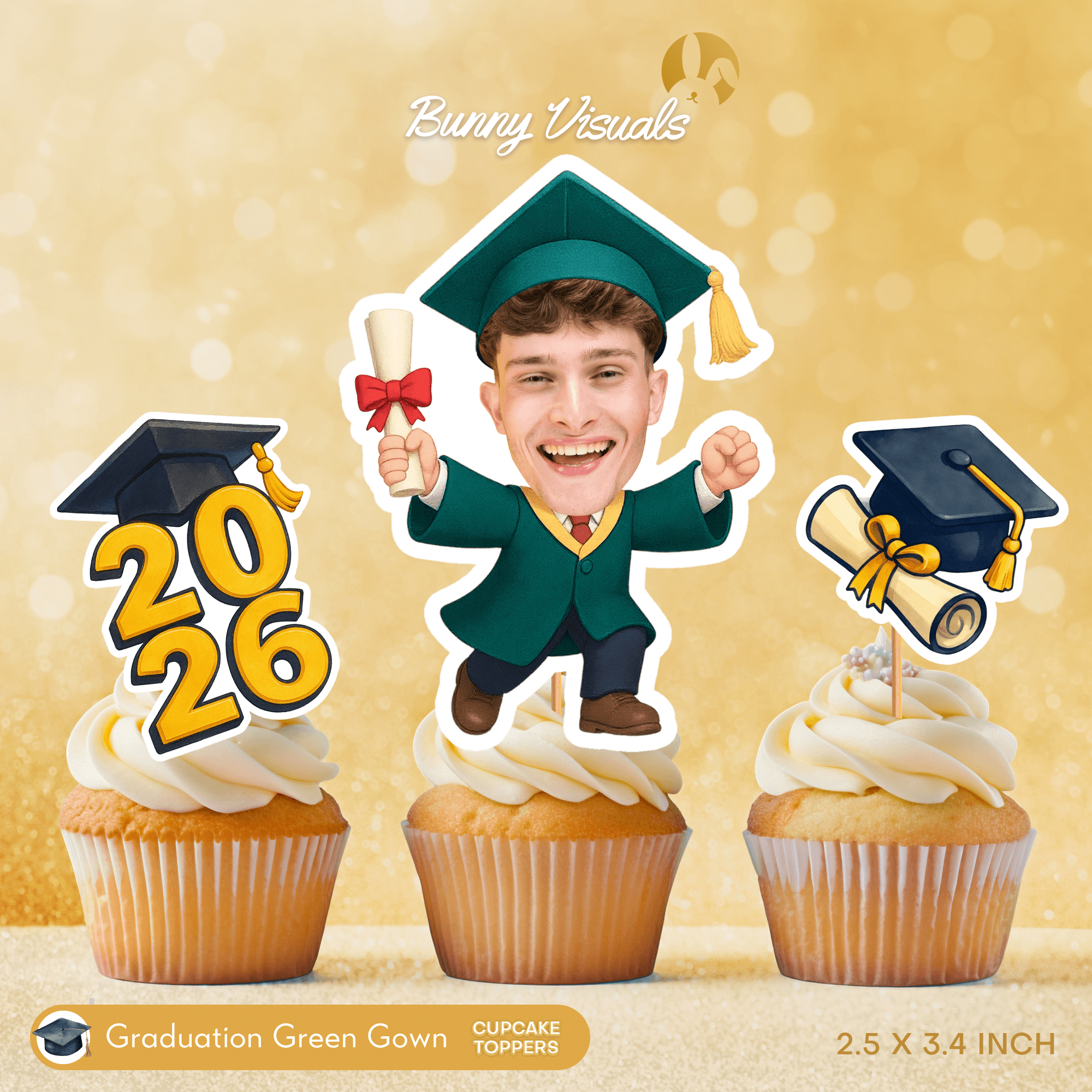Graduation Green Gown