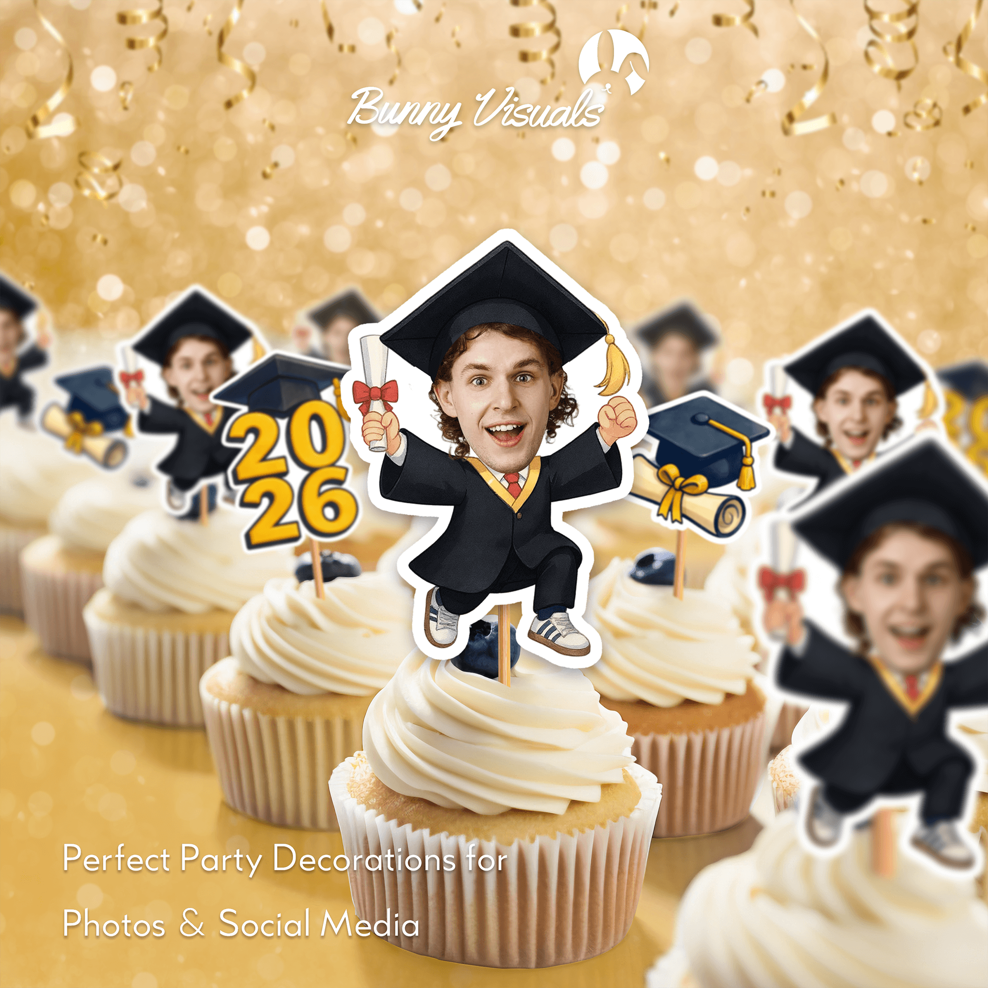 Graduation Black Gown With Sneakers