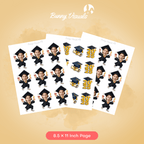 Graduation Black Gown With Sneakers