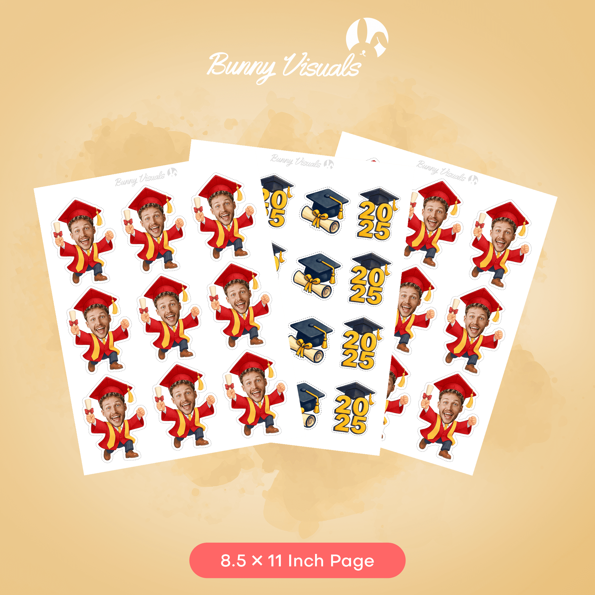 Graduation Red Gown with Sash