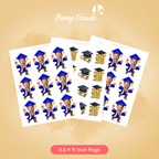 Graduation Blue Gown with Sash