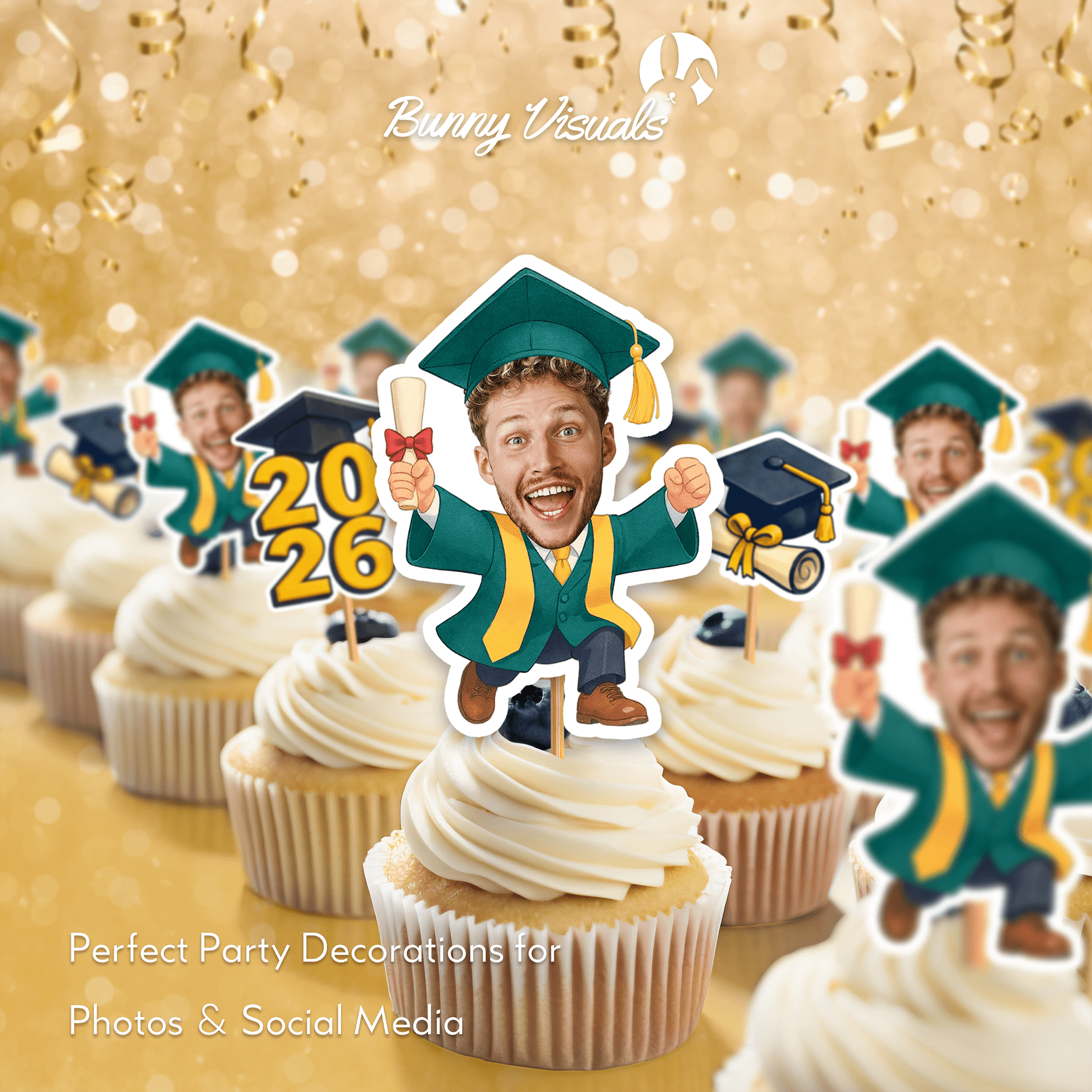 Graduation Green Gown with Sash