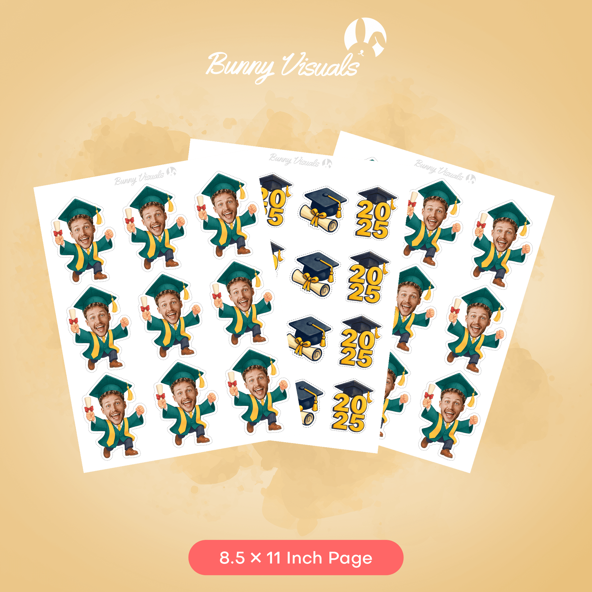 Graduation Green Gown with Sash