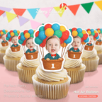 Hot Air Balloon Cupcake Toppers