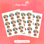 Hot Air Balloon Cupcake Toppers