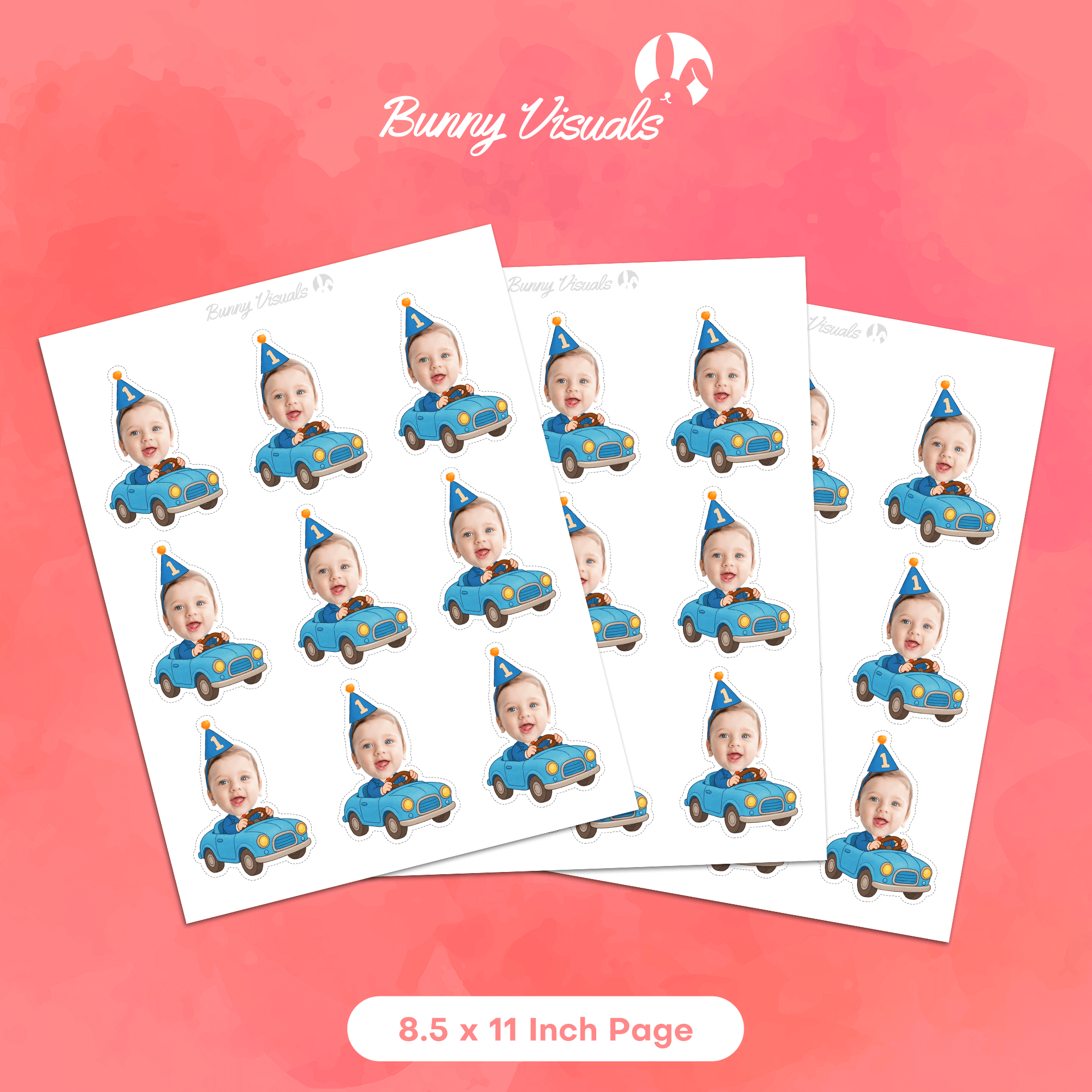 Little Racer Cupcake Toppers